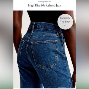 NEW Abercrombie & Fitch - High Rise 90s Relaxed Jean - Dark - 30 (10) NEVER WORN